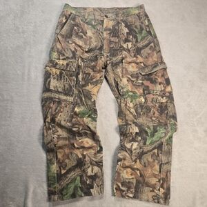 Wrangler Advantage Timber Camo Cargo Workwear Hunting Pants Men's 36x30